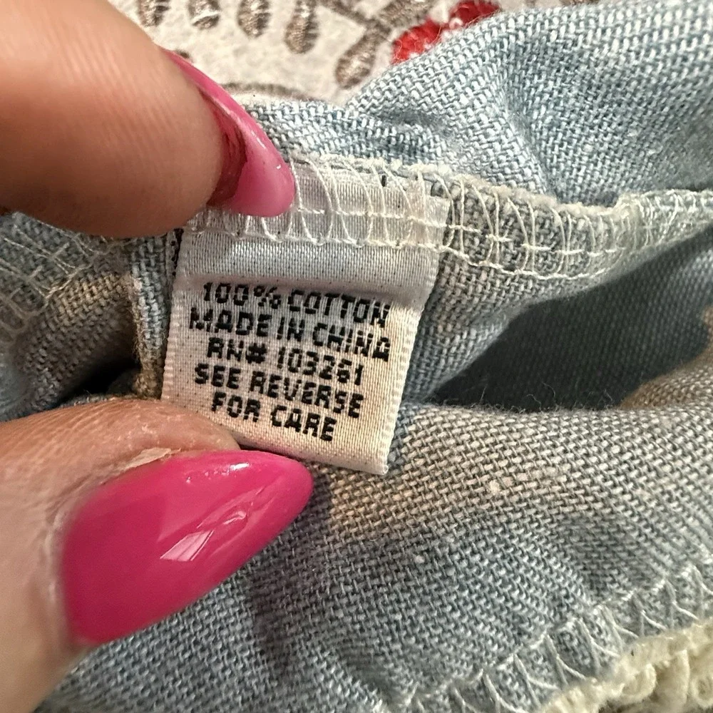 VTG Funky People Embroidered‎ Floral Vest Festival Boho Hippie - Picture 10 of 10